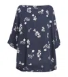 Eskandar Linen Floral Tunic Top
