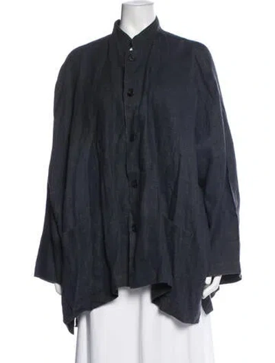 Pre-owned Eskandar Linen Jacket In Blue