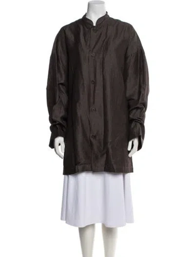 Pre-owned Eskandar Linen Jacket In Brown