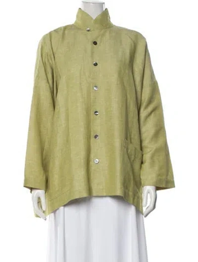Pre-owned Eskandar Linen Jacket In Green