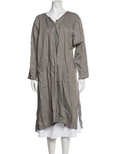 Pre-owned Eskandar Linen Jacket In Grey