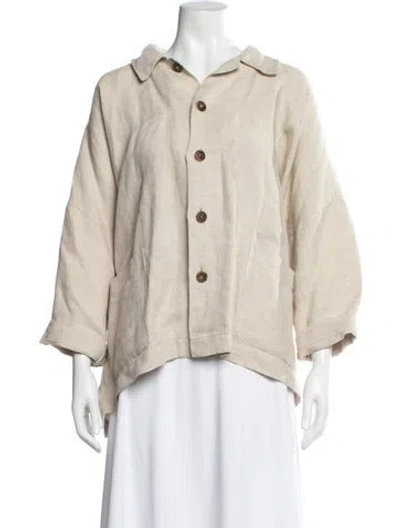 Pre-owned Eskandar Linen Jacket In Neutral