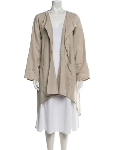 Pre-owned Eskandar Linen Jacket In Neutrals