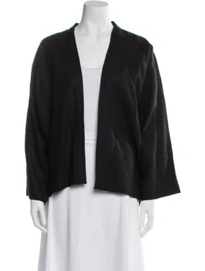 Pre-owned Eskandar Linen Jacket W/ Tags In Black