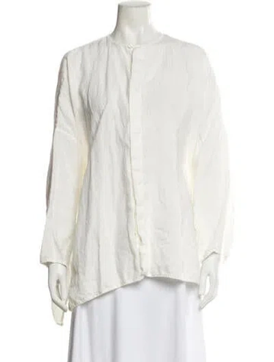 Pre-owned Eskandar Linen Jacket In White