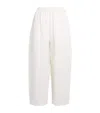 Eskandar Linen Japanese Trousers In White