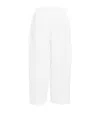 Eskandar Linen Japanese Trousers In White