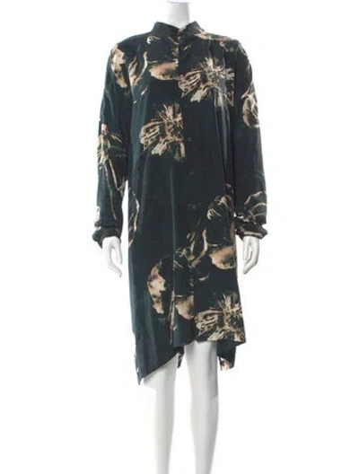 Pre-owned Eskandar Linen Knee-length Dress In Blue