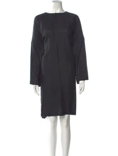 Pre-owned Eskandar Linen Knee-length Dress In Gray