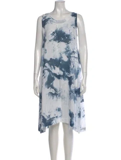 Pre-owned Eskandar Linen Knee-length Dress In White