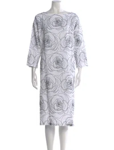 Pre-owned Eskandar Linen Knee-length Dress In White