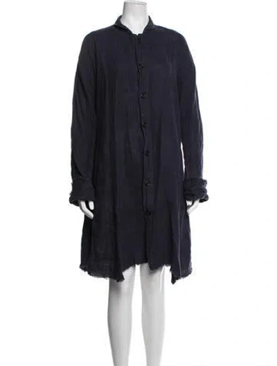 Pre-owned Eskandar Linen Long Dress In Blue
