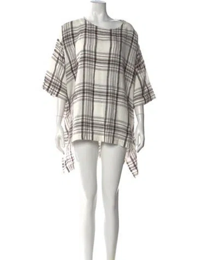 Pre-owned Eskandar Linen Long Dress In Gray