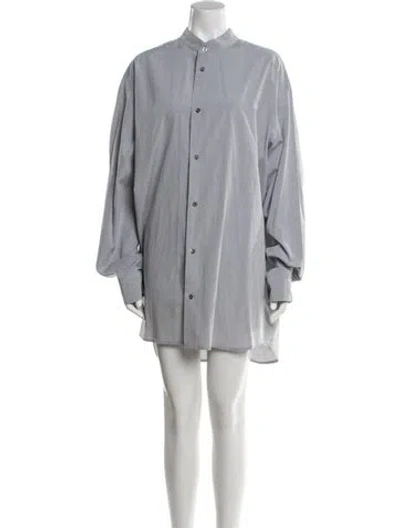 Pre-owned Eskandar Linen Mini Dress In Blue