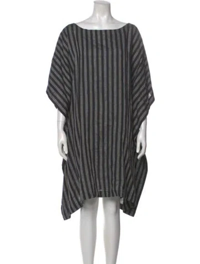 Pre-owned Eskandar Linen Mini Dress In Blue