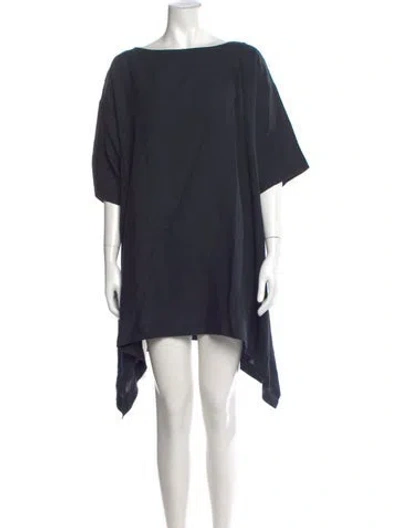 Pre-owned Eskandar Linen Mini Dress In Blue