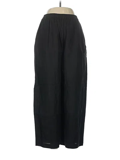 Pre-owned Eskandar Linen Pants In Black