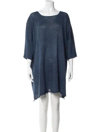 Pre-owned Eskandar Linen Robe In Blue