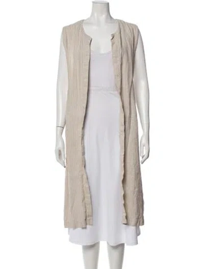 Pre-owned Eskandar Linen Robe In Neutral