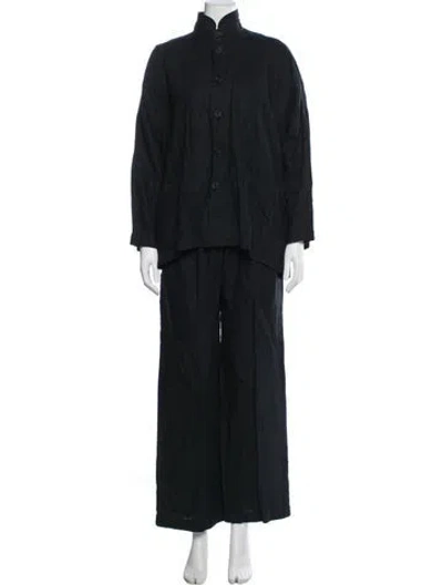 Pre-owned Eskandar Linen Set In Black