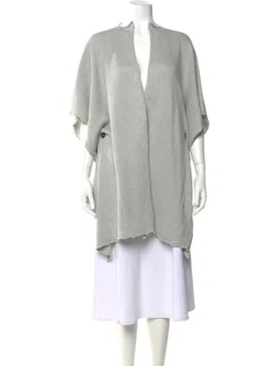 Pre-owned Eskandar Linen V-neck Sweater In Gray