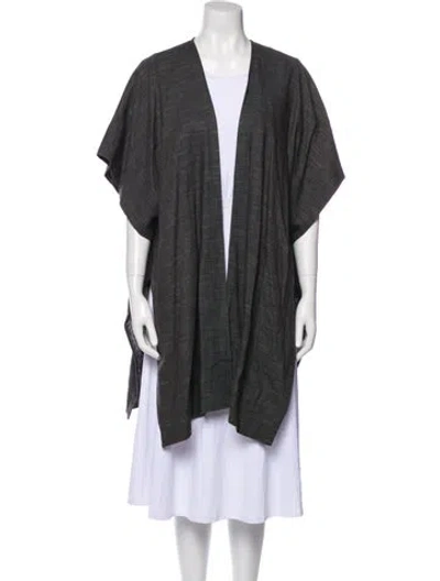 Pre-owned Eskandar Linen V-neck Sweater In Gray