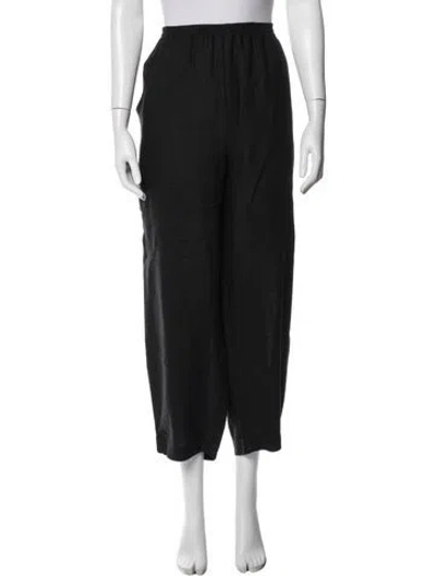 Pre-owned Eskandar Linen Wide Leg Pants In Blue