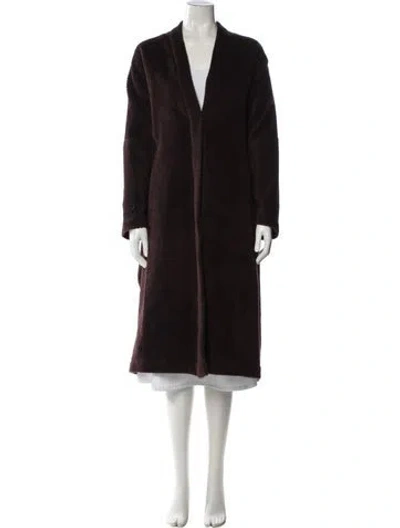 Pre-owned Eskandar Llama Coat In Brown