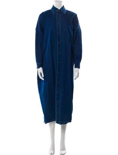 Pre-owned Eskandar Long Dress In Blue