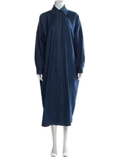 Pre-owned Eskandar Long Dress In Blue