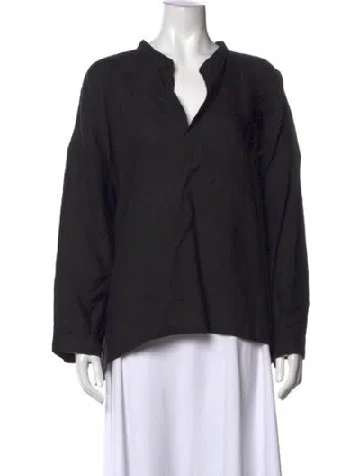 Pre-owned Eskandar Long Sleeve Top In Grey