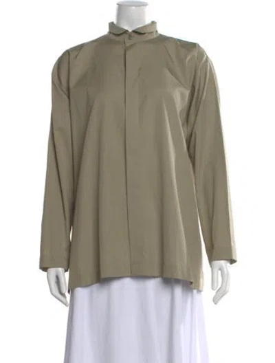 Pre-owned Eskandar Long Sleeve Top W/ Tags In Green