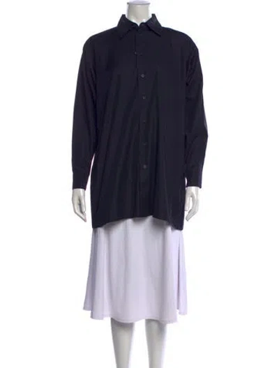 Pre-owned Eskandar Long Sleeve Tunic W/ Tags In Blue