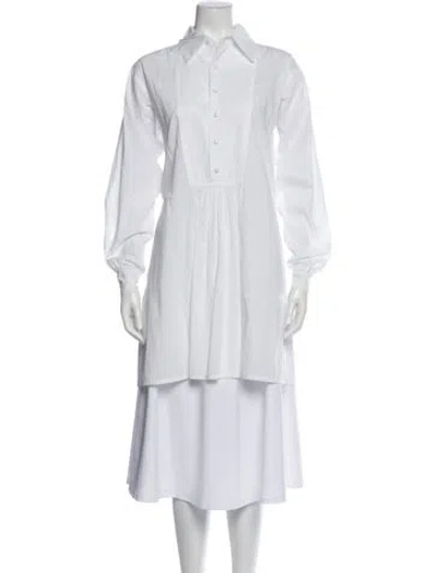 Pre-owned Eskandar Long Sleeve Tunic In White
