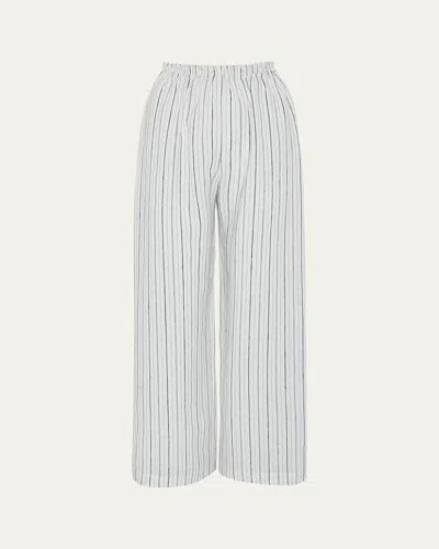 Eskandar Long Trousers In Navygold