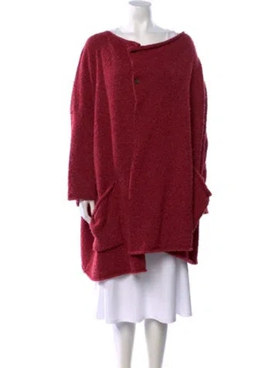 Pre-owned Eskandar Merino Wool Asymmetrical Sweater In Pink