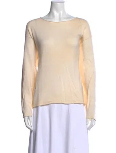 Pre-owned Eskandar Merino Wool Crew Neck Sweater In Neutrals