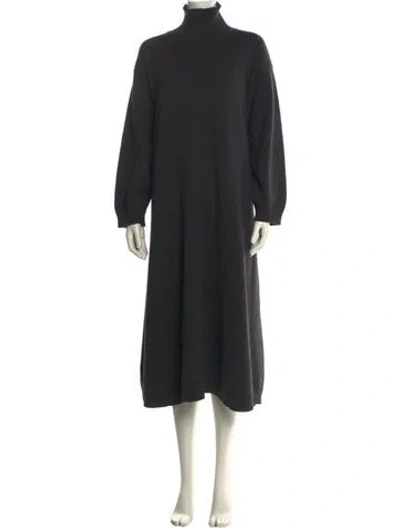Pre-owned Eskandar Merino Wool Midi Length Dress In Gray