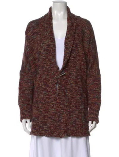 Pre-owned Eskandar Merino Wool Patterned Sweater In Orange