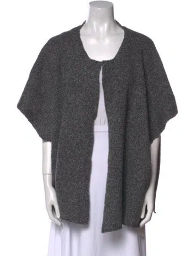 Pre-owned Eskandar Merino Wool Scoop Neck Sweater In Gray