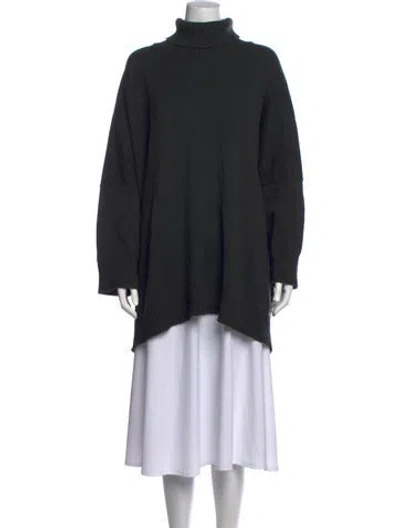 Pre-owned Eskandar Merino Wool Turtleneck Sweater In Black