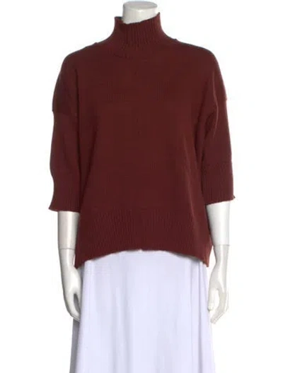 Pre-owned Eskandar Merino Wool Turtleneck Sweater In Brown