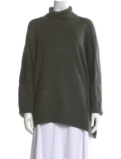 Pre-owned Eskandar Merino Wool Turtleneck Sweater In Green