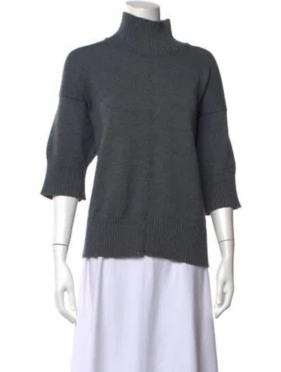 Pre-owned Eskandar Merino Wool Turtleneck Sweater In Grey