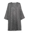 Eskandar Metallic Floral Round-neck Coat