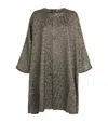 Eskandar Metallic Floral Round-neck Coat In Gold