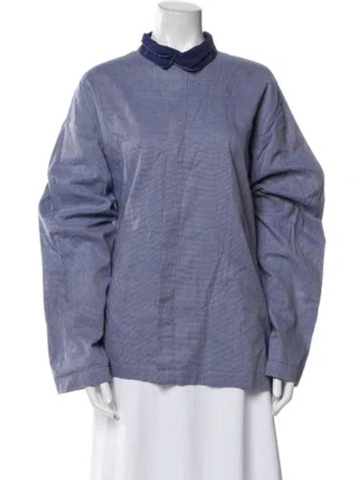 Pre-owned Eskandar Mock Neck Long Sleeve Sweatshirt In Multi