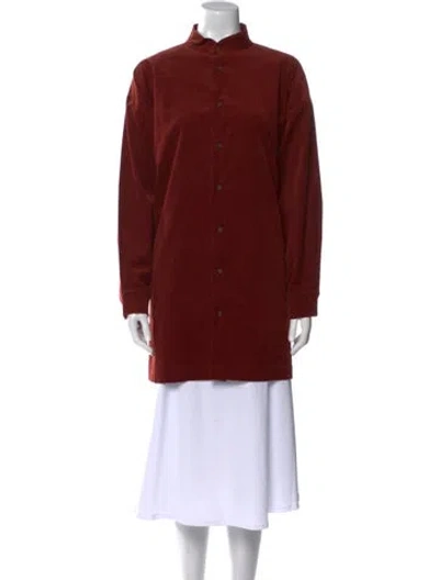 Pre-owned Eskandar Mock Neck Long Sleeve Tunic W/ Tags In Brown