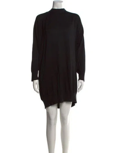 Pre-owned Eskandar Mock Neck Sweater In Black
