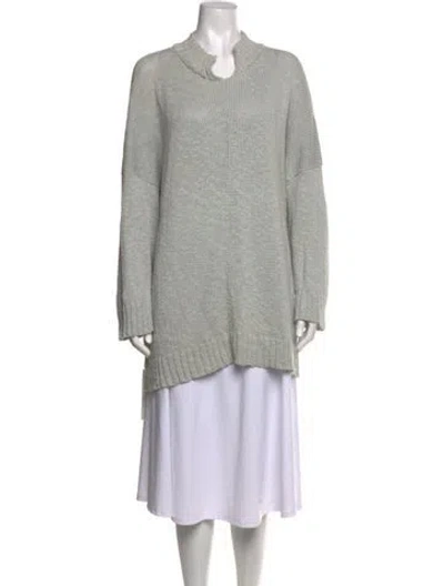 Pre-owned Eskandar Mock Neck Sweater In Grey